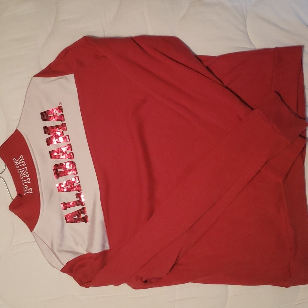 PINK Alabama quarter zip hoodie Size L